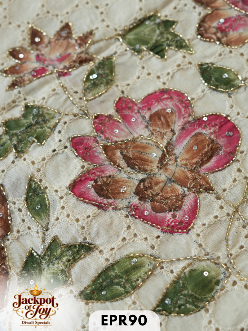 Hakoba Hand Painted Aari Work blouse