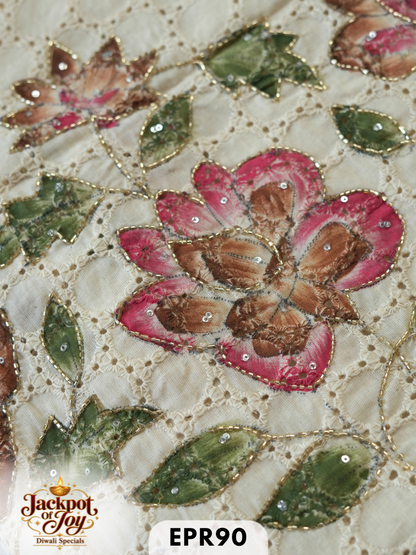 Hakoba Hand Painted Aari Work blouse