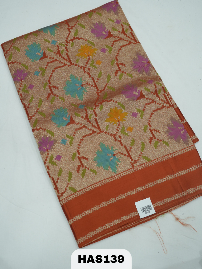BANARAS TISSUE JAMDHANI SAREE WITH BORDER