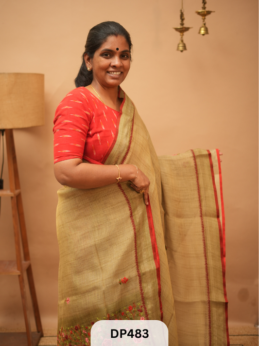 Linen Tissue Hand Embroidery
