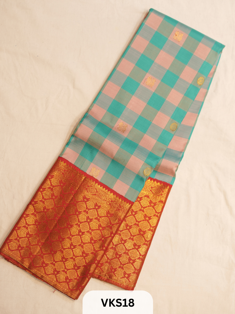 KANCHIPURAM KATTAM SAREE