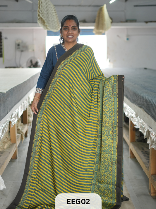 AJRAKH MODAL SAREE