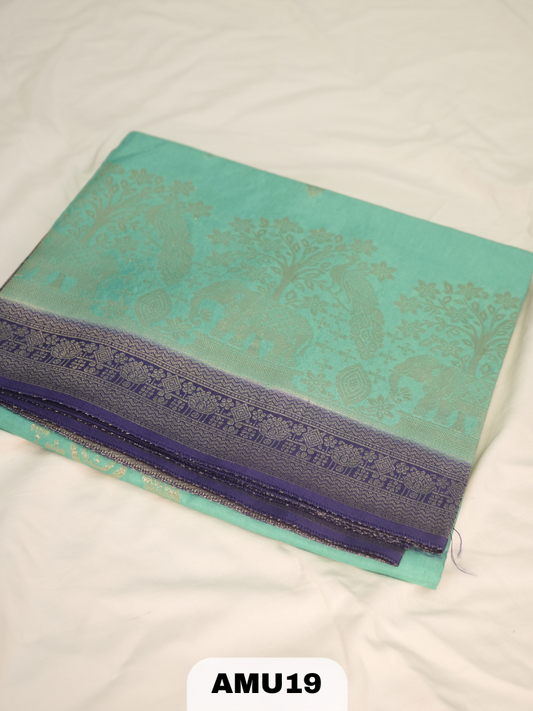 RUSSIAN SILK SAREE WITH BORDER