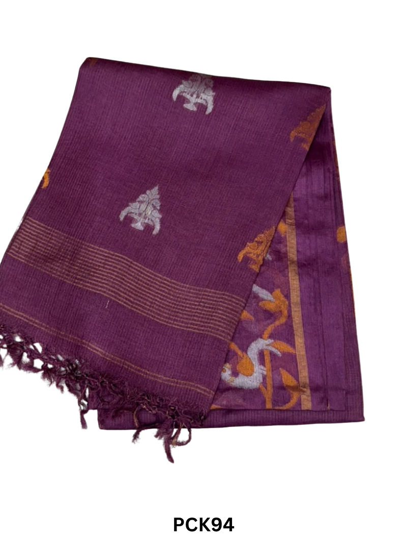 Pure Gachi By Gachi Tussar With Tissue Saree