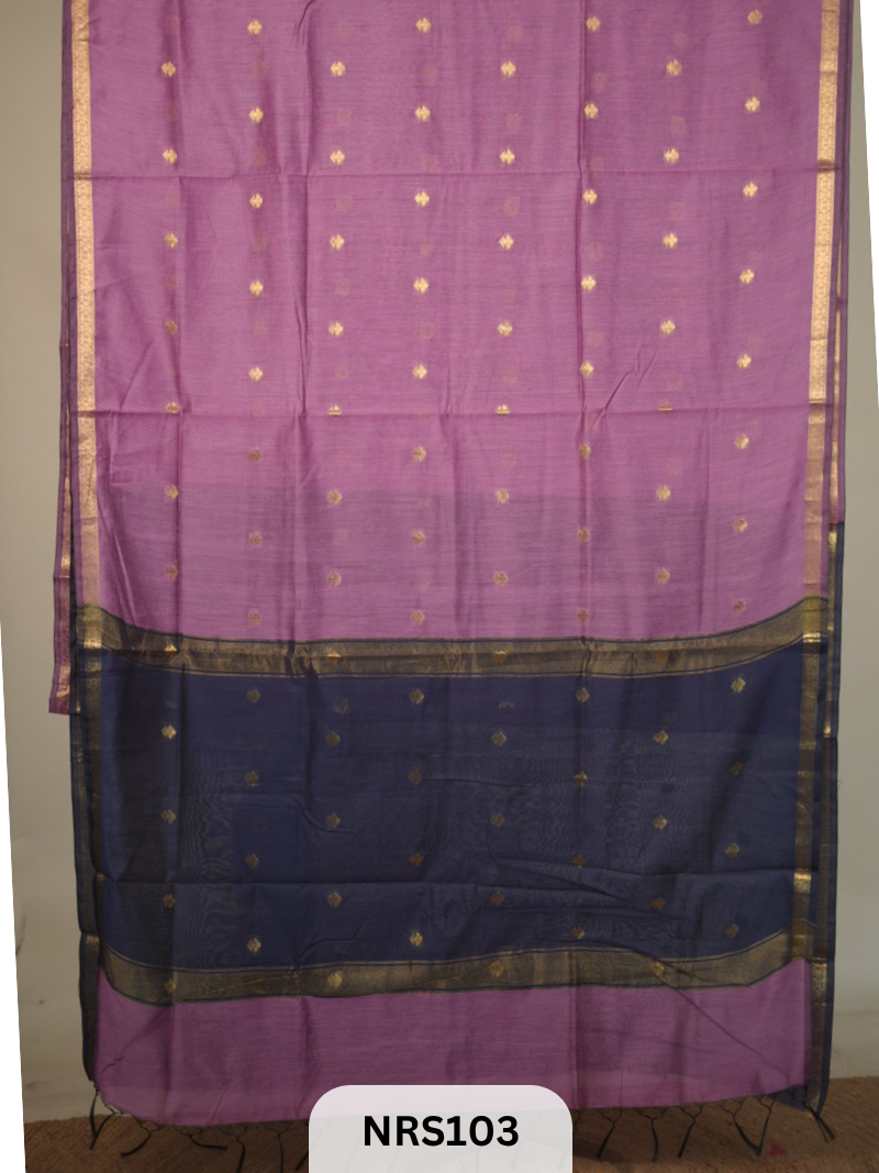 CHANDERI INSPIRED MAHESWARI SAREE