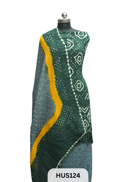 COTTON SATIN RAI BANDHEJ DRESS MATERIAL
