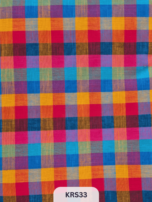 MADRAS KATTAM FABRIC-1 MTR