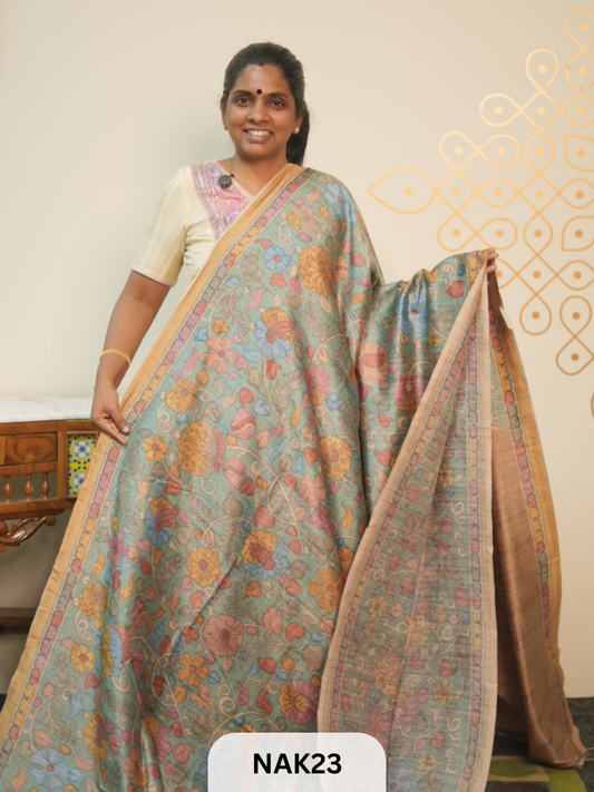 SEMI  PENKALAMKARI SAREE