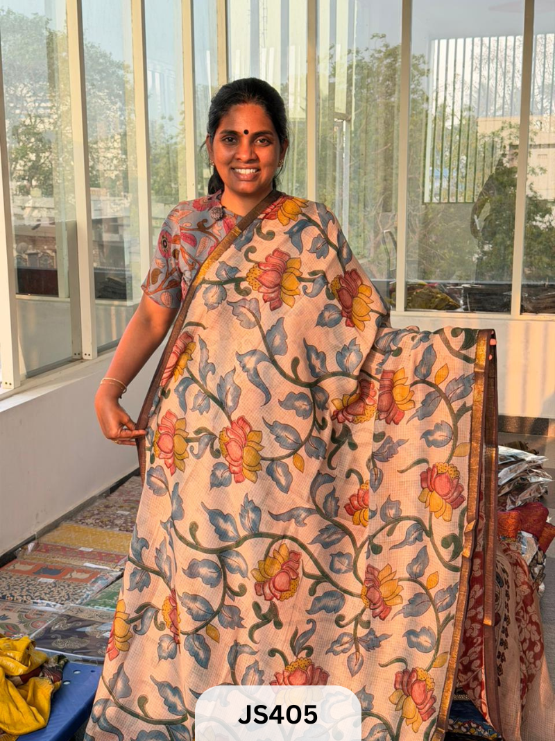 PREMIUM PURE KOTA KALAMKARI SAREE - Pre Booking Only