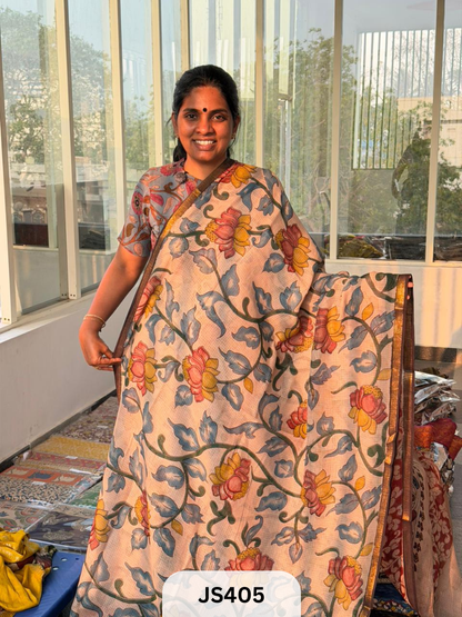 PREMIUM PURE KOTA KALAMKARI SAREE - Pre Booking Only