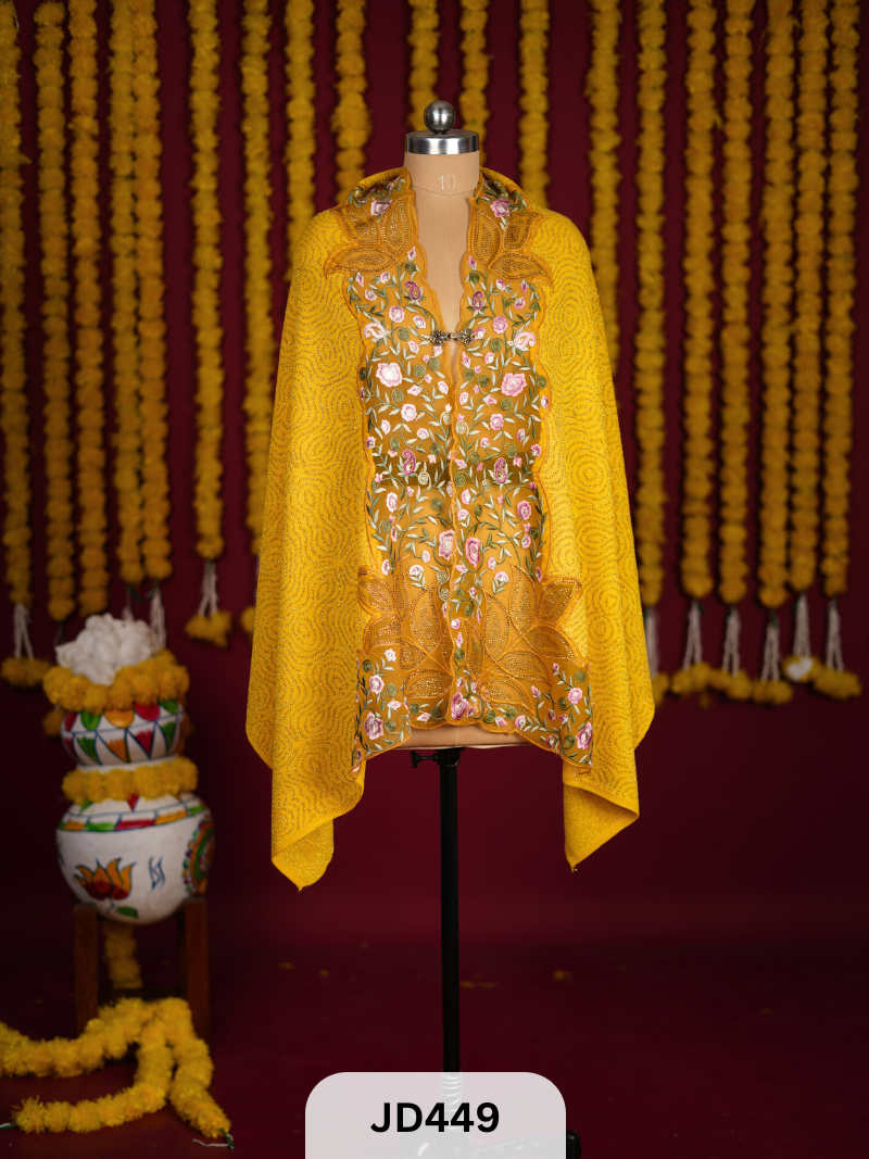 LUDHIYANA EMBROIDERY WOOLEN STOLE