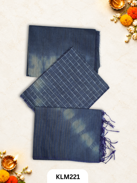 Semi Tussar Salwar Unstitched 3Pc Set