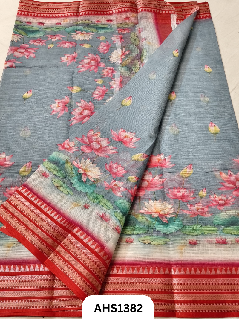 Pure Kota Cotton Digital Print Saree