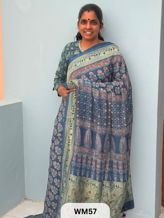 MODAL WITH PAITHANI SAREE