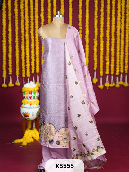 JAMDANI WEAVE SILK HANDWORK SALWAR