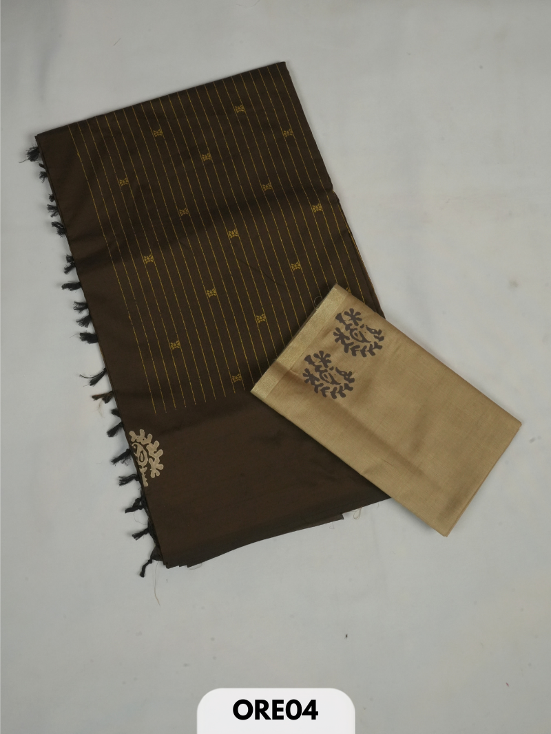 South cotton handblock print saree