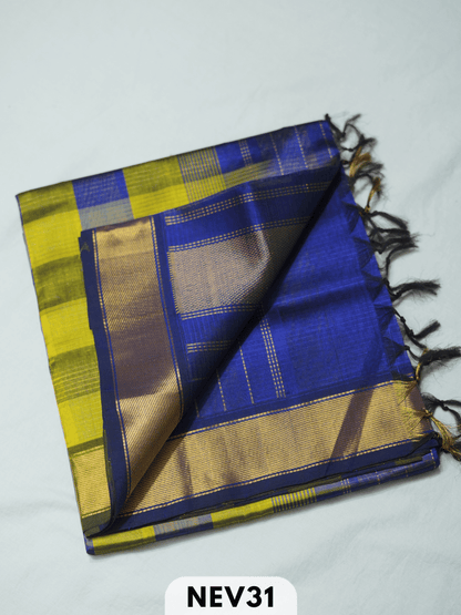 PALUM PAZHAMUM BIG CHECKS SILK COTTON SAREE