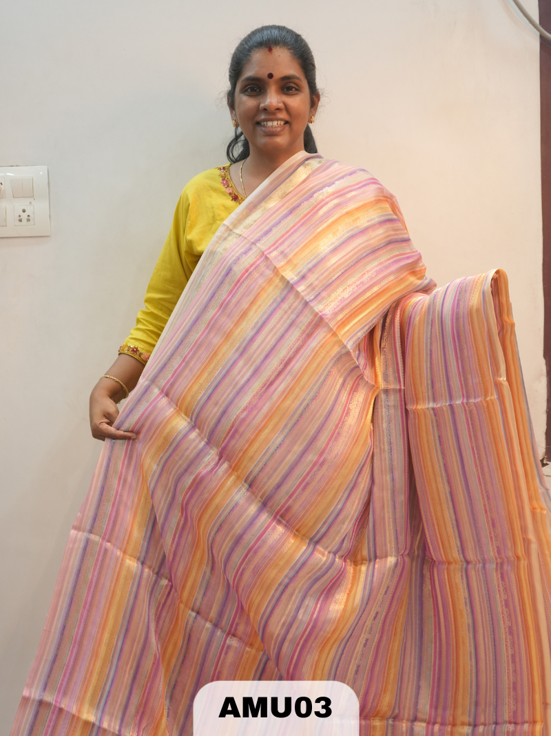 VISCOSE ORGANZA SAREE