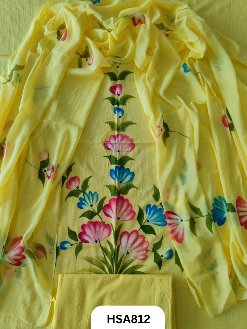 Exclusive Bagru Handpainted Salwar Suit 3pcs