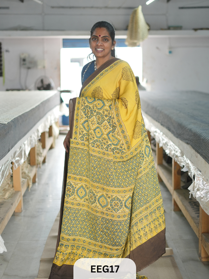 AJRAKH MODAL SAREE