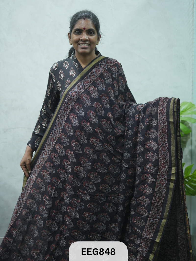 KOTA DORIA AJRAKH SAREE