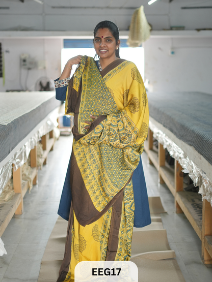 AJRAKH MODAL SAREE
