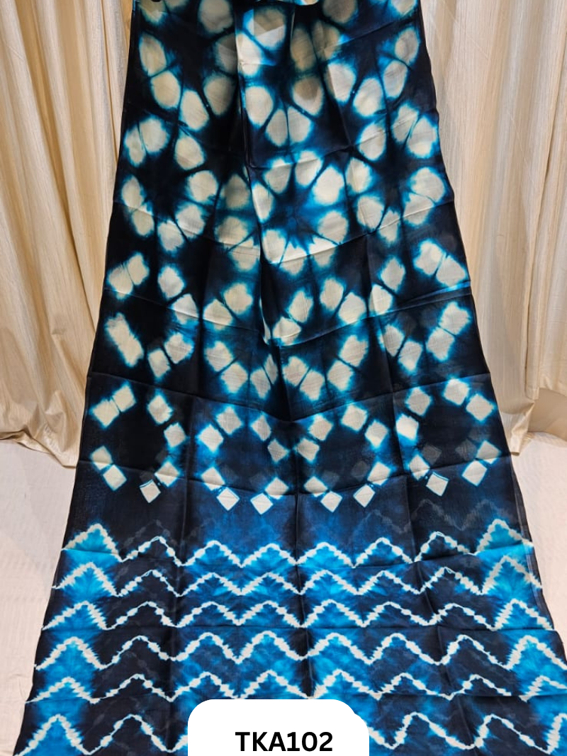 Pure Bishnupuri Silk - Shibori work saree