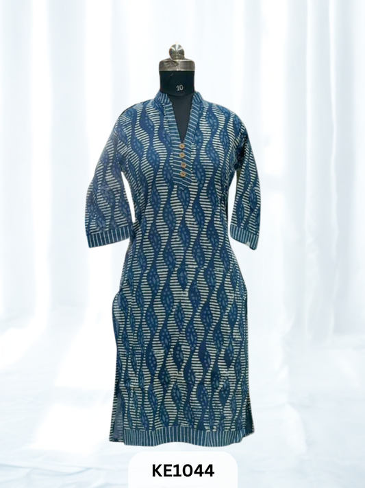 INDIGO COTTON KURTI