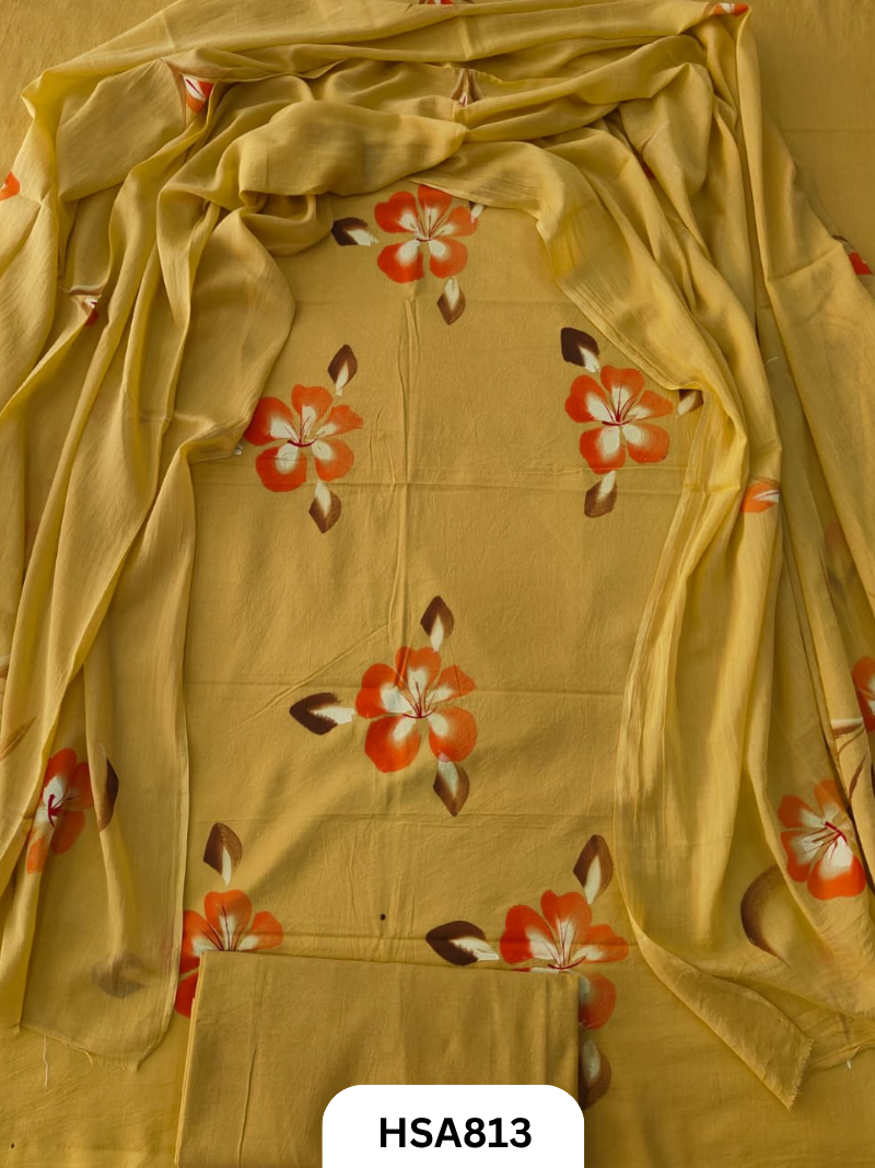Exclusive Bagru Handpainted Salwar Suit 3pcs