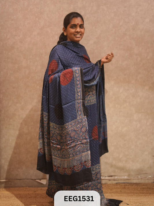 AJRAKH MODAL 2  PCS-UNSTITCHED