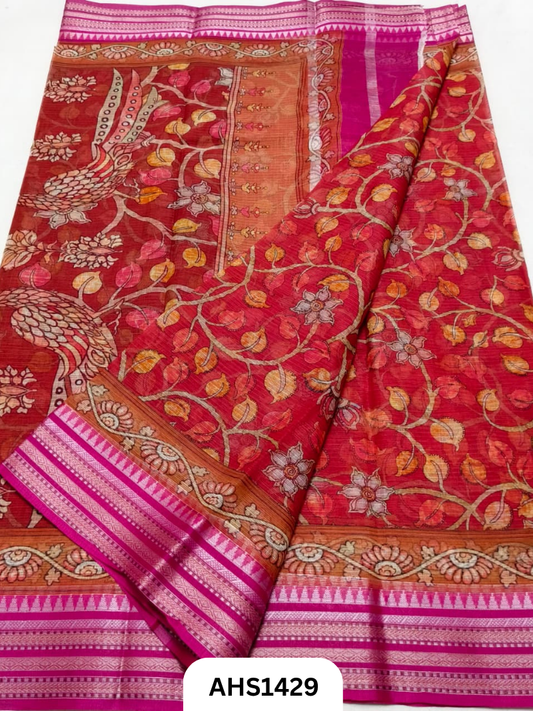 Pure Kota Cotton Digital Print Saree