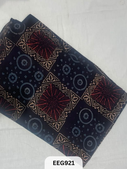 COTTON AJRAKH FABRIC-1MTR