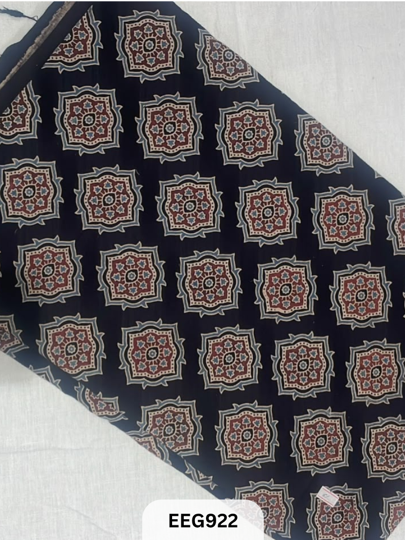 COTTON AJRAKH FABRIC-1MTR