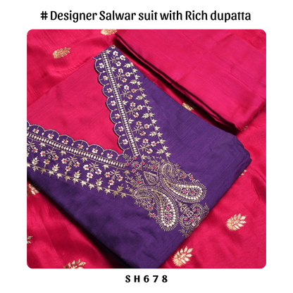 Designer salwar suit with rich dupatta