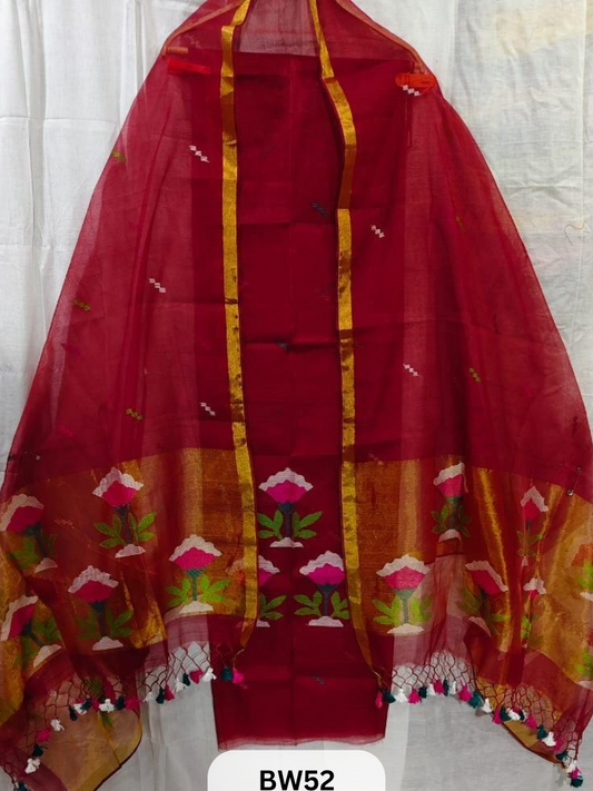 MUSLIN JAMDANI PAITHANI TOP DUPATTA