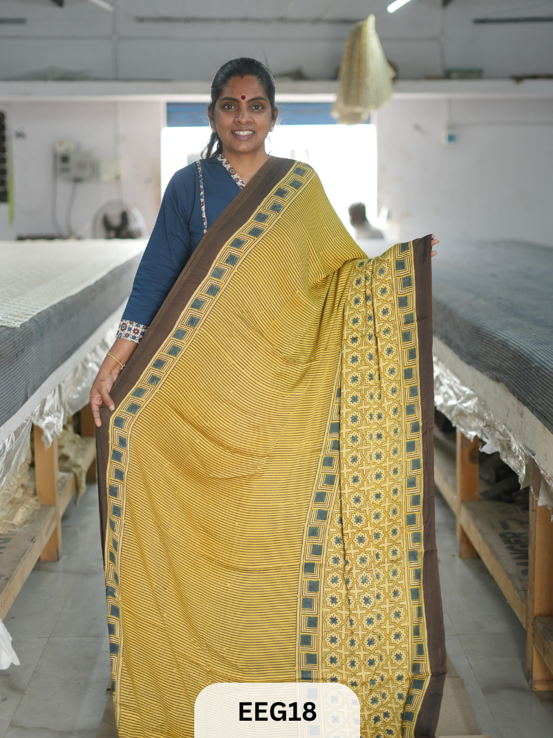 AJRAKH MODAL SAREE
