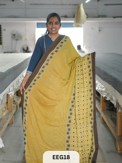 AJRAKH MODAL SAREE