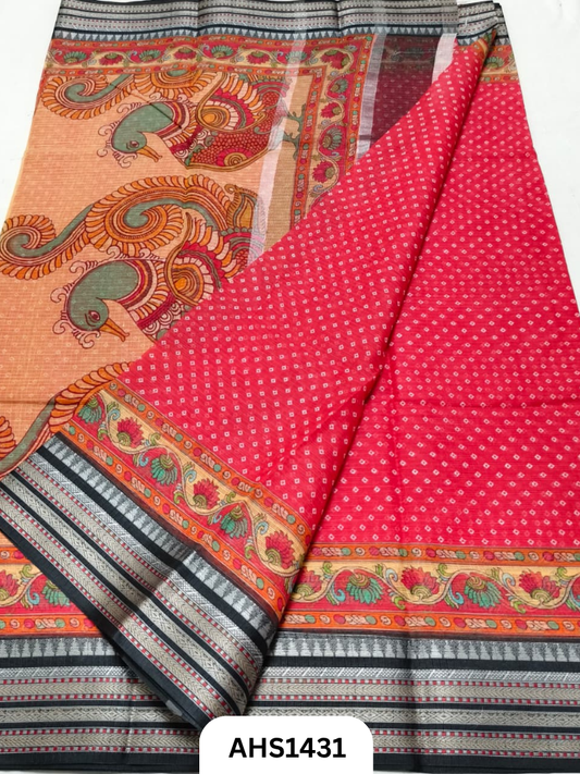 Pure Kota Cotton Digital Print Saree