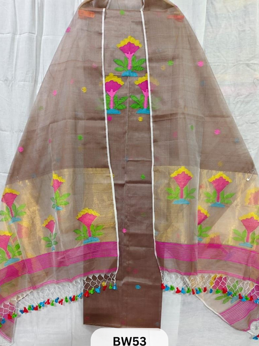 MUSLIN JAMDANI PAITHANI TOP DUPATTA