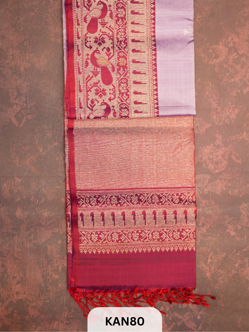KANCHIPURAM HANDLOOM PURE SOFT SILK