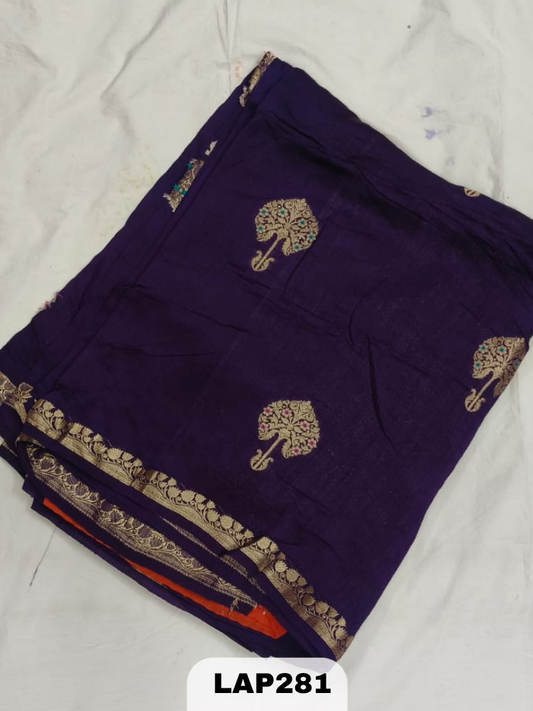 Banaras kora dupion silk saree