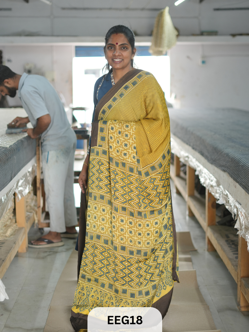 AJRAKH MODAL SAREE