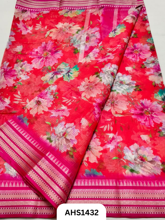 Pure Kota Cotton Digital Print Saree