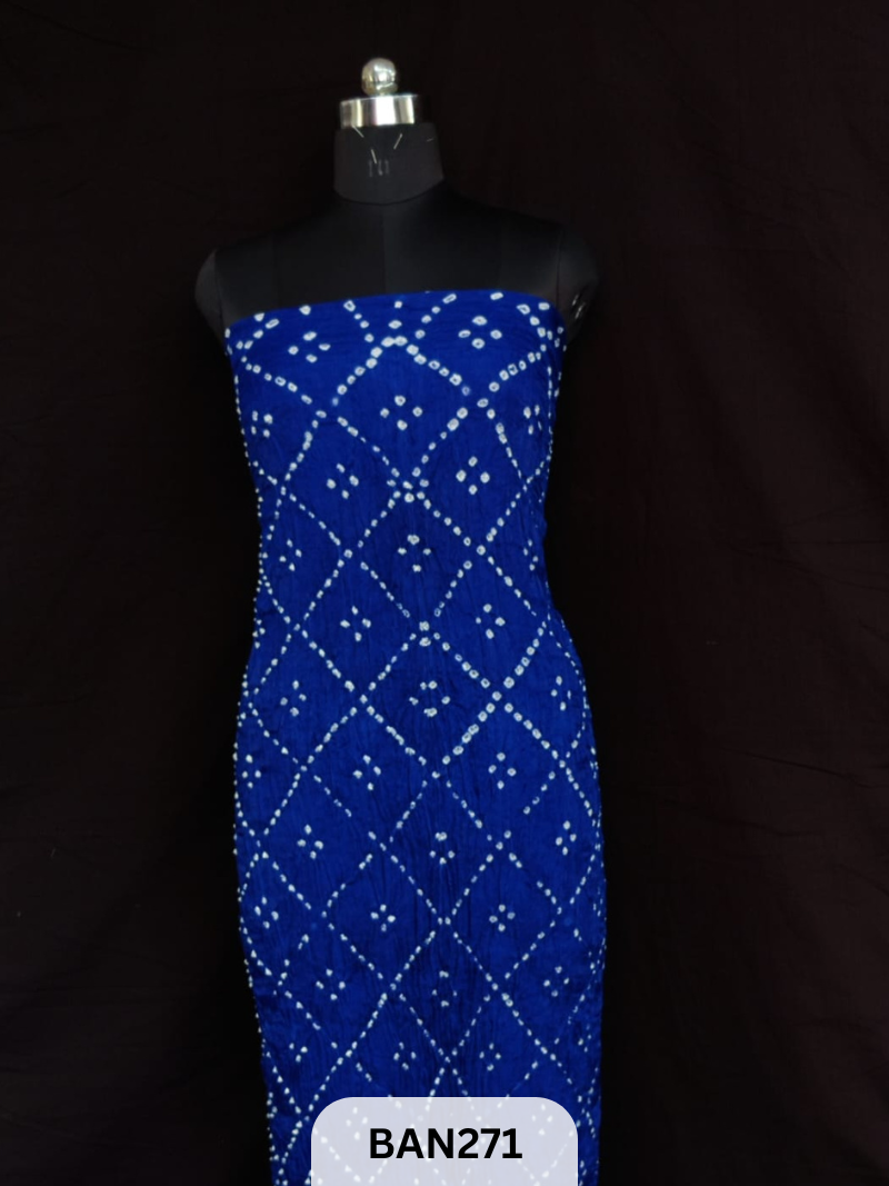 MODAL SILK UNSTITCH DESIGNER BANDHEJ KAFTAAN