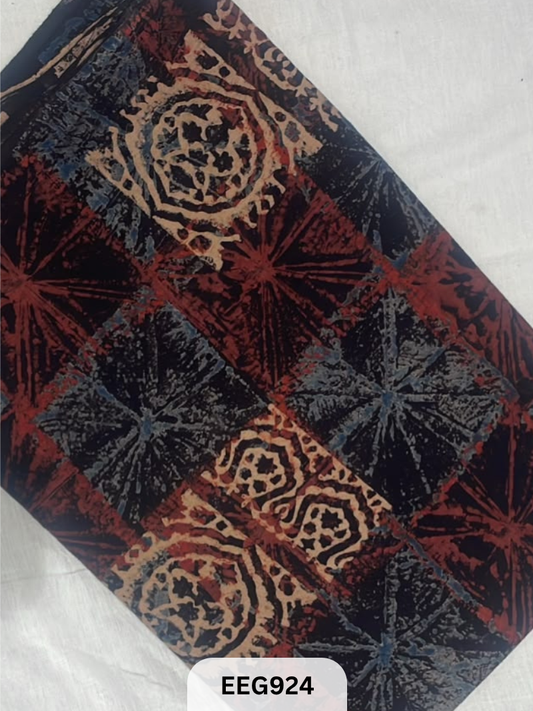 COTTON AJRAKH FABRIC-1MTR
