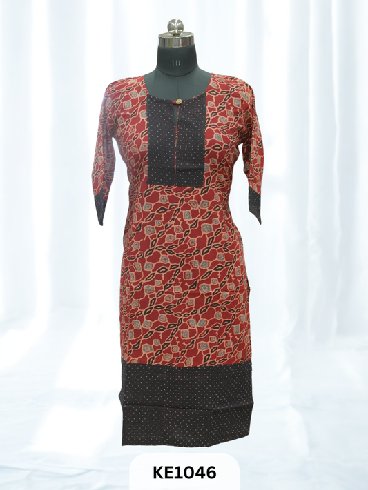 COTTON NATURAL KURTI