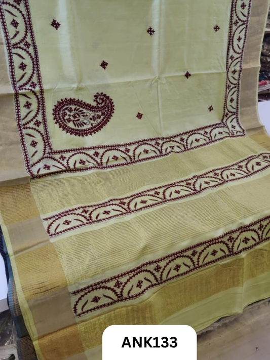 Pure Handloom baluchari Silk Saree
