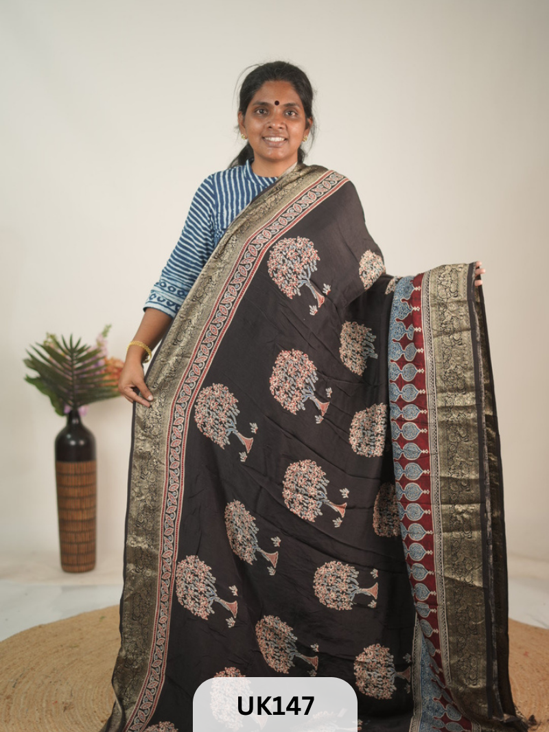 DOLA AJRAKH SAREE