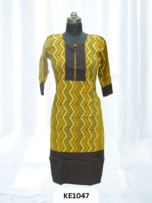 COTTON NATURAL KURTI
