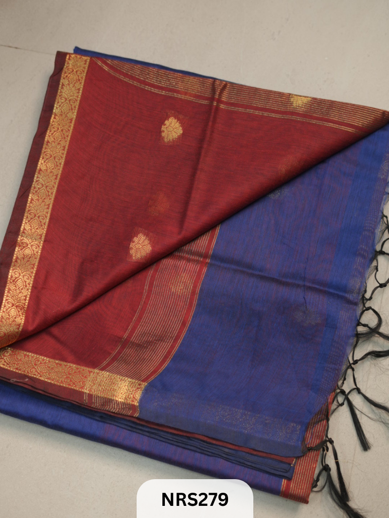 CHANDERI INSPIRED MAHESWARI SAREE